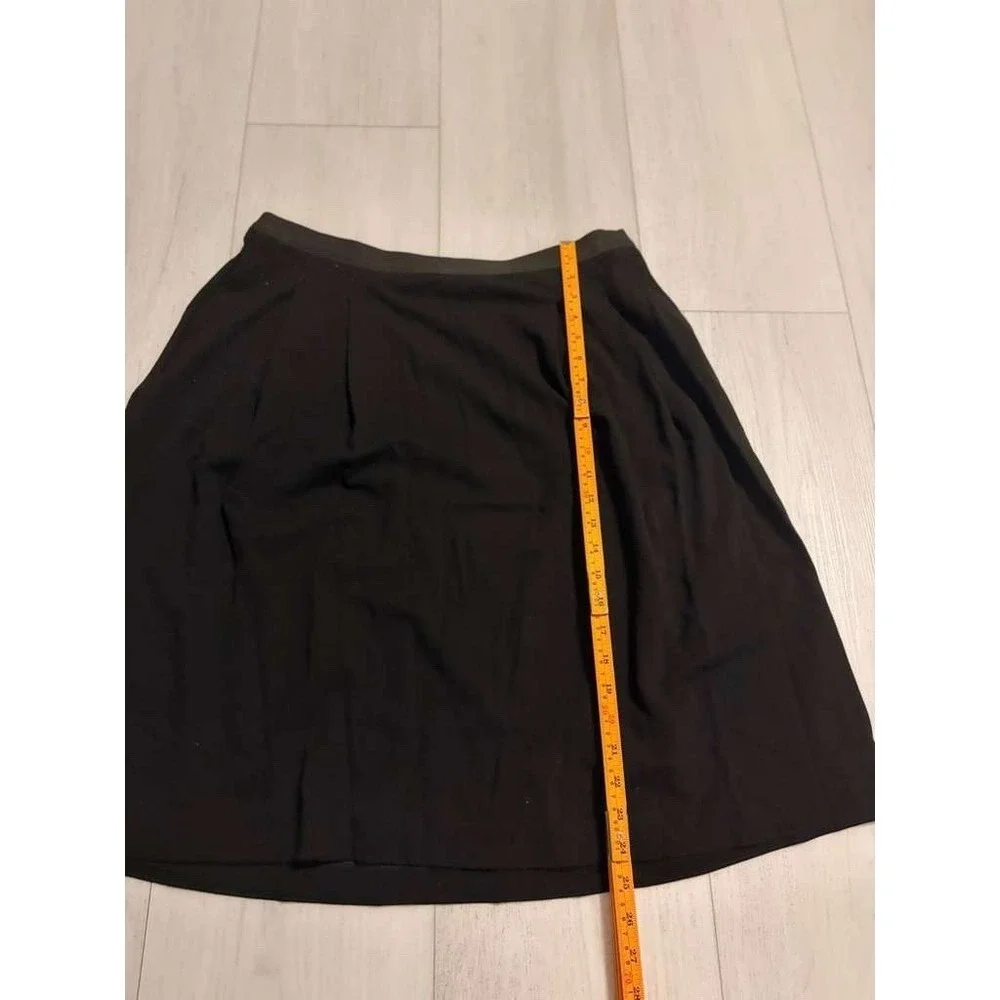 Eileen Fisher Skirt A Line Pull On‎ Stretch Size L Black